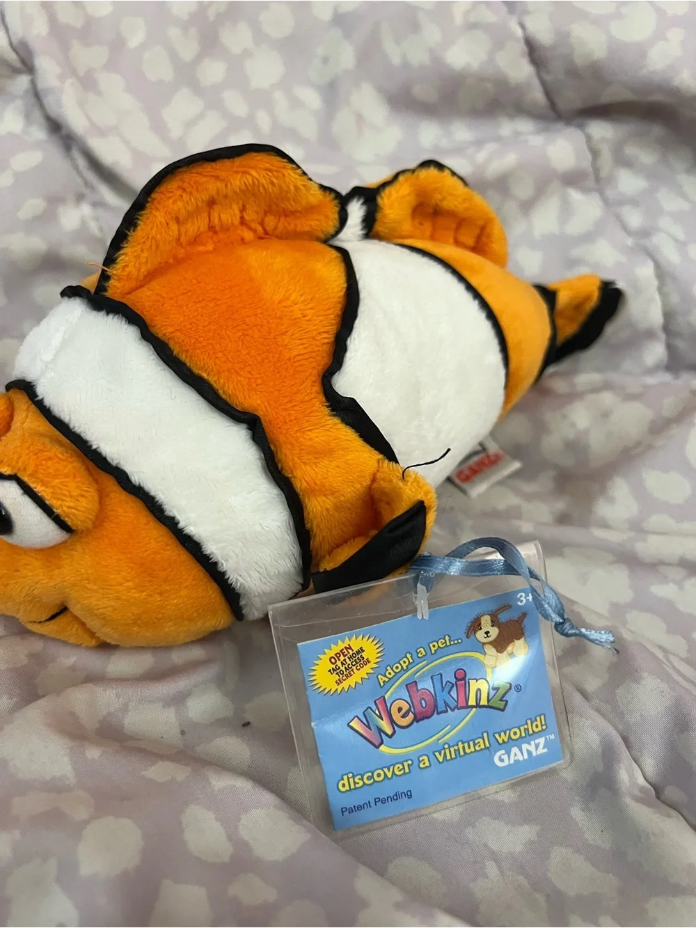 NWT Webkinz Clownfish Plush Retired
